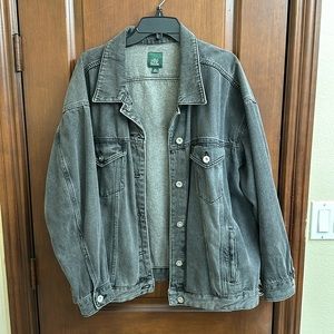 WILD FABLE Oversized Grey Jean Jacket